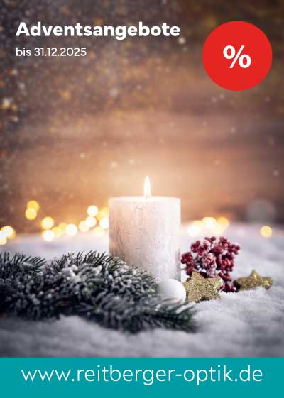 Plakat Adventsangebote Reitberger Optik 2025