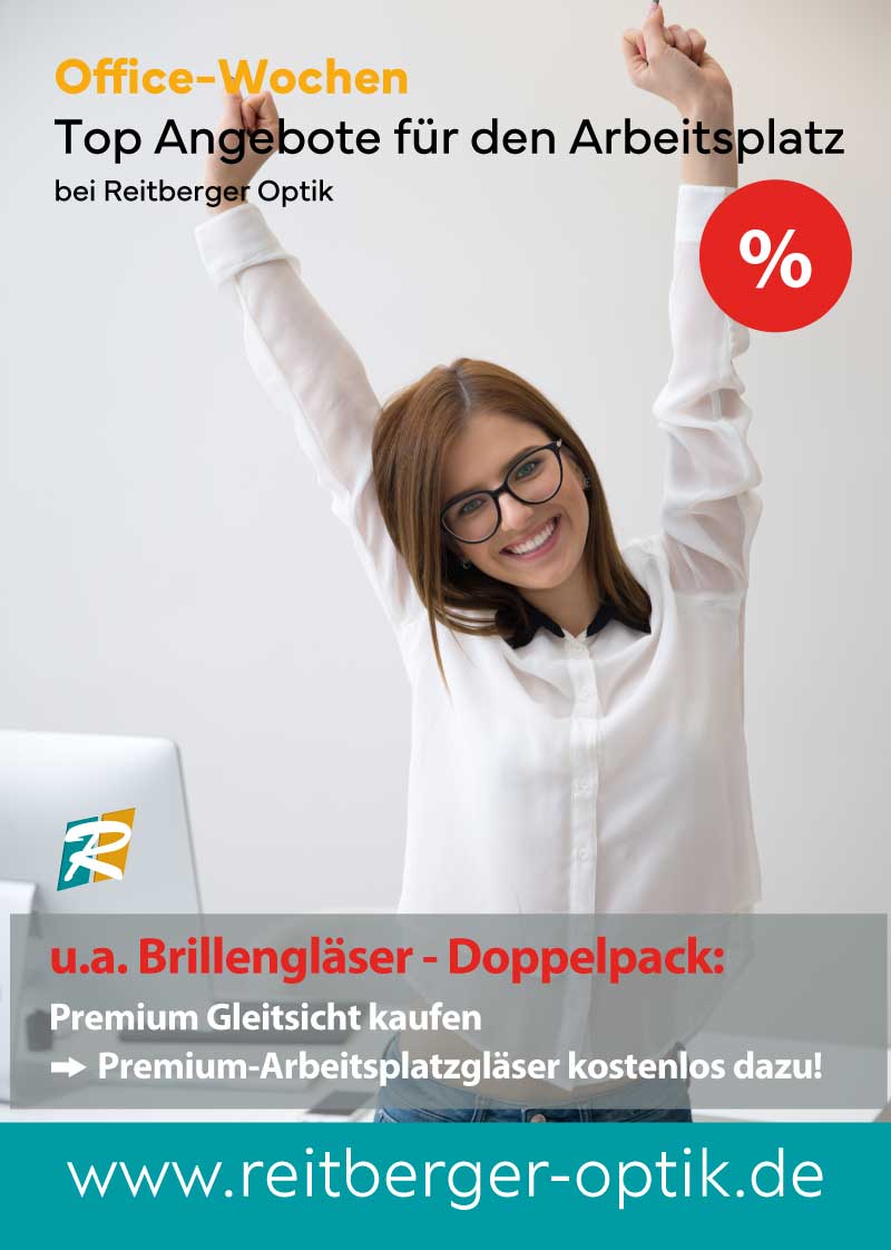 Plakat Reitberger Optik Office-Aktion 2026